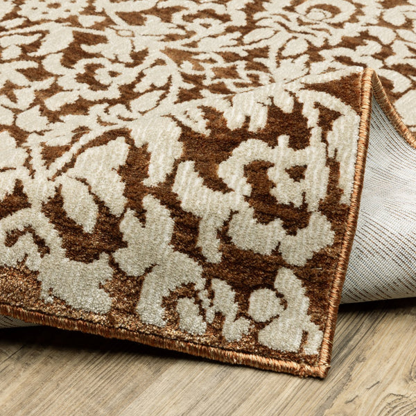 Oriental Weavers Intrigue Indoor Area Rug - Luxurious Multi-tonal Design With Soft Texture For Any Home Decor Rust,Beige Polyester Iint02300390st
