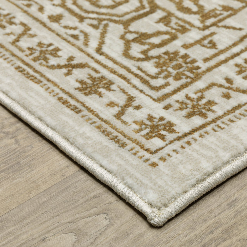 Oriental Weavers Intrigue Indoor Area Rug - Elegant Multi-tonal Blues & Gold, Soft Textured Design For Any Room Ivory,Gold Polyester Iint03116165st