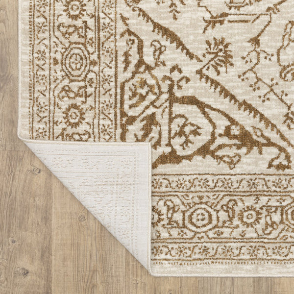 Oriental Weavers Intrigue Indoor Area Rug - Elegant Multi-tonal Blues & Gold, Soft Textured Design For Any Room Ivory,Gold Polyester Iint03116165st