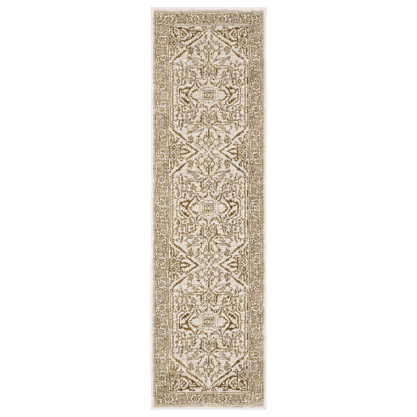 Oriental Weavers Intrigue Indoor Area Rug - Elegant Multi-tonal Blues & Gold, Soft Textured Design For Any Room Ivory,Gold Polyester Iint03068230st