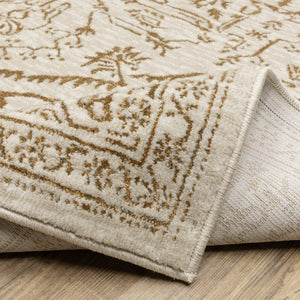 Oriental Weavers Intrigue Indoor Area Rug - Elegant Multi-tonal Blues & Gold, Soft Textured Design For Any Room Ivory,Gold Polyester Iint03116165st