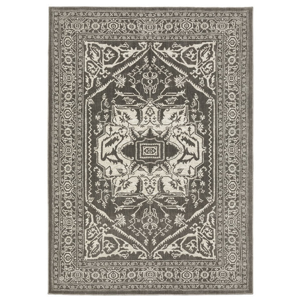 Oriental Weavers Intrigue Indoor Area Rug - Elegant Traditional Patterns In Soft Multi-tonal Blues And Grays Grey,Ivory Polyester Iint04240330st