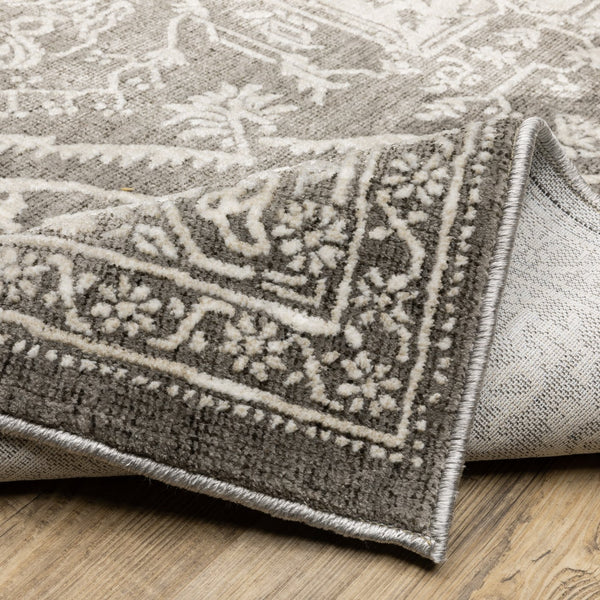 Oriental Weavers Intrigue Indoor Area Rug - Elegant Traditional Patterns In Soft Multi-tonal Blues And Grays Grey,Ivory Polyester Iint04240330st