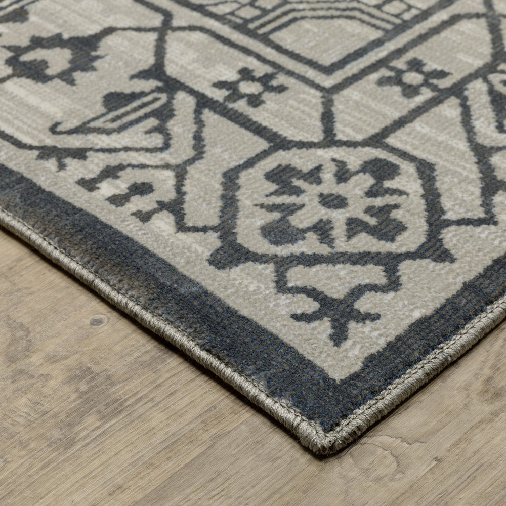 Oriental Weavers Intrigue Indoor Area Rug - Traditional Multi-tonal Design With Soft Texture, Made In The Usa Blue,Grey Polyester Iint07068230st