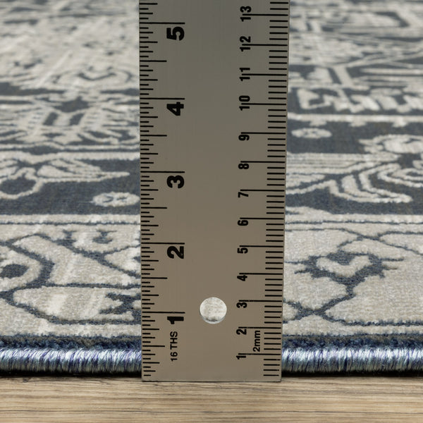 Oriental Weavers Intrigue Indoor Area Rug - Traditional Multi-tonal Design With Soft Texture, Made In The Usa Blue,Grey Polyester Iint07068230st