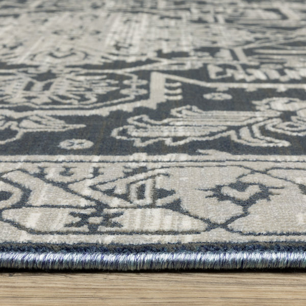 Oriental Weavers Intrigue Indoor Area Rug - Elegant Multi-tonal Blues & Grays With Textured Patterns For Every Room Blue,Grey Polyester Iint07240330st