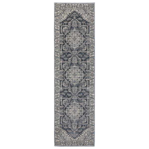 Oriental Weavers Intrigue Indoor Area Rug - Traditional Multi-tonal Design With Soft Texture, Made In The Usa Blue,Grey Polyester Iint07068230st