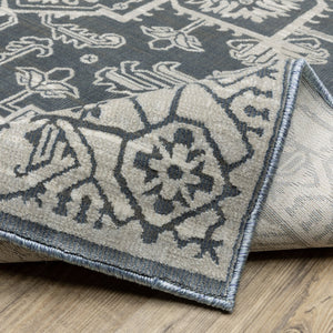 Oriental Weavers Intrigue Indoor Area Rug - Traditional Multi-tonal Design With Soft Texture, Made In The Usa Blue,Grey Polyester Iint07068230st