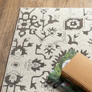 Oriental Weavers Intrigue Indoor Area Rug - Elegant Traditional Design In Multi-tonal Blues And Grays, Soft Texture Ivory,Grey Polyester Iint08160230st