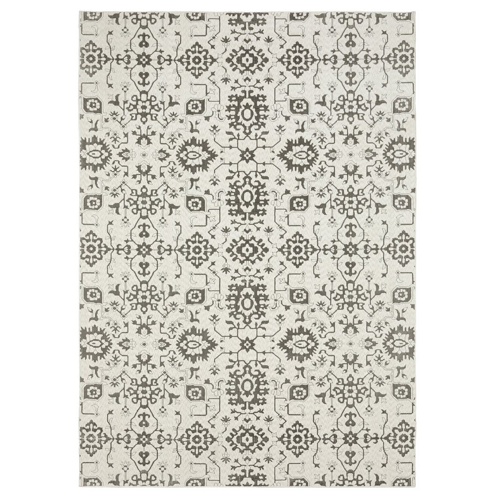 Oriental Weavers Intrigue Indoor Area Rug - Elegant Traditional Design In Multi-tonal Blues And Grays, Soft Texture Ivory,Grey Polyester Iint08160230st
