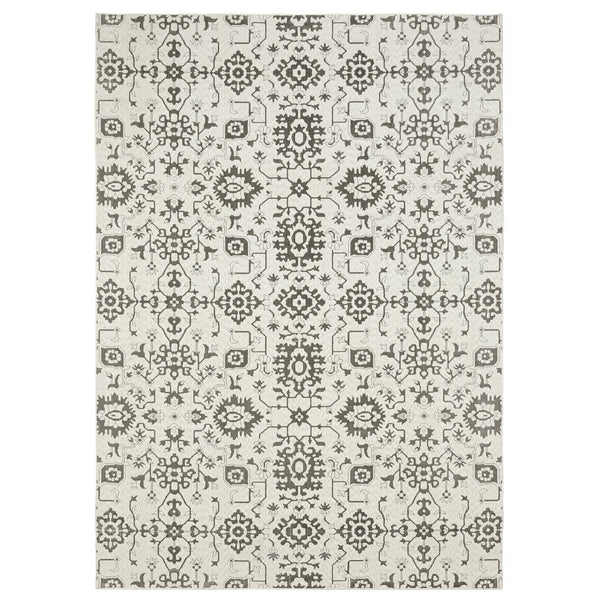 Oriental Weavers Intrigue Indoor Area Rug - Elegant Traditional Design In Multi-tonal Blues And Grays, Soft Texture Ivory,Grey Polyester Iint08160230st