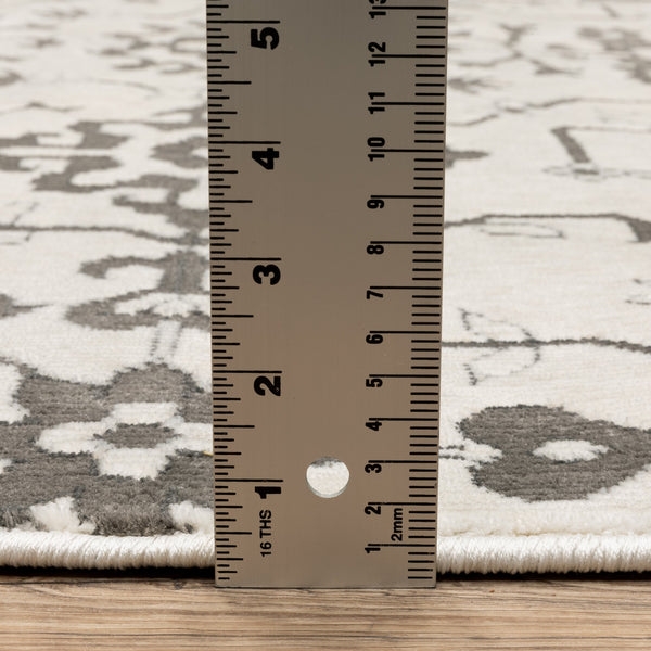 Oriental Weavers Intrigue Indoor Area Rug - Elegant Traditional Design In Multi-tonal Blues And Grays, Soft Texture Ivory,Grey Polyester Iint08160230st