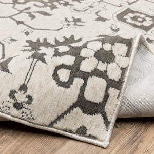 Oriental Weavers Intrigue Indoor Area Rug - Elegant Traditional Design In Multi-tonal Blues And Grays, Soft Texture Ivory,Grey Polyester Iint08160230st