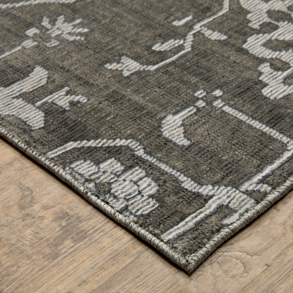 Oriental Weavers Intrigue Indoor Area Rug – Elegant Traditional Design With Soft Texture For Cozy Home Décor Grey,Ivory Polyester Iint09200290st