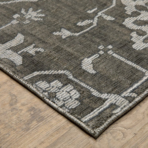 Oriental Weavers Intrigue Indoor Area Rug – Elegant Traditional Design With Soft Texture For Cozy Home Décor Grey,Ivory Polyester Iint09200290st