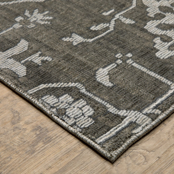 Oriental Weavers Intrigue Indoor Area Rug – Elegant Traditional Design With Soft Texture For Cozy Home Décor Grey,Ivory Polyester Iint09200290st