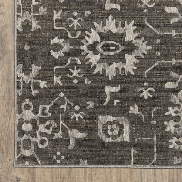 Oriental Weavers Intrigue Indoor Area Rug – Elegant Traditional Design With Soft Texture For Cozy Home Décor Grey,Ivory Polyester Iint09200290st
