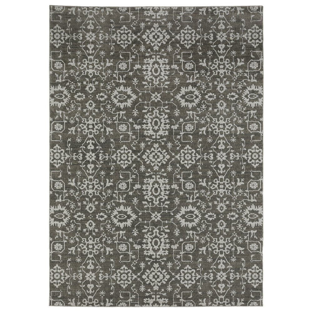 Oriental Weavers Intrigue Indoor Area Rug – Elegant Traditional Design With Soft Texture For Cozy Home Décor Grey,Ivory Polyester Iint09200290st