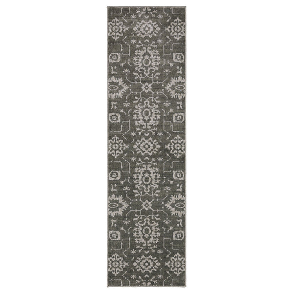 Oriental Weavers Intrigue Indoor Area Rug – Elegant Traditional Design With Soft Texture For Cozy Home Décor Grey,Ivory Polyester Iint09068230st