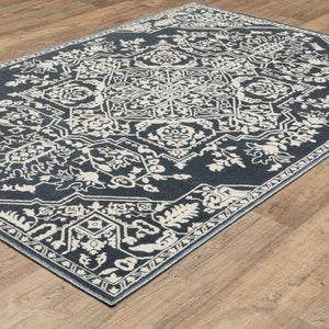Oriental Weavers Intrigue Indoor Area Rug - Traditional Patterns In Multi-tonal Blues And Grays For Elegant Décor Blue,Ivory Polyester Iint10300390st