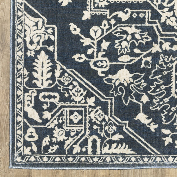 Oriental Weavers Intrigue Indoor Area Rug - Traditional Patterns In Multi-tonal Blues And Grays For Elegant Décor Blue,Ivory Polyester Iint10300390st