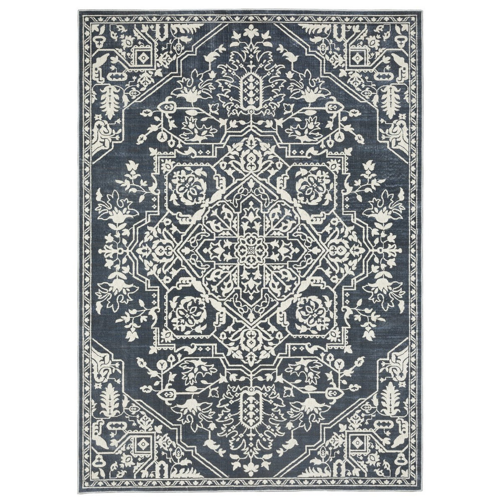 Oriental Weavers Intrigue Indoor Area Rug - Traditional Patterns In Multi-tonal Blues And Grays For Elegant Décor Blue,Ivory Polyester Iint10300390st