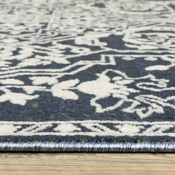 Oriental Weavers Intrigue Indoor Area Rug - Traditional Patterns In Multi-tonal Blues And Grays For Elegant Décor Blue,Ivory Polyester Iint10300390st