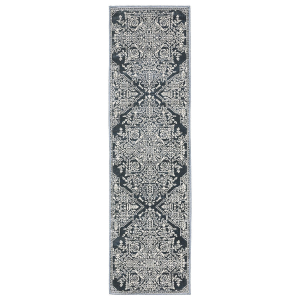 Oriental Weavers Intrigue Indoor Area Rug - Traditional Patterns In Multi-tonal Blues And Grays For Elegant Décor Blue,Ivory Polyester Iint10068230st