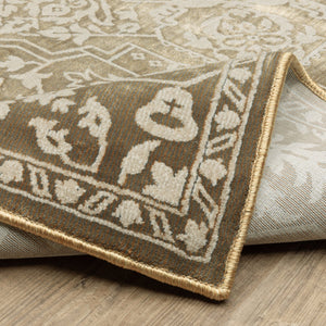 Oriental Weavers Intrigue Indoor Area Rug - Traditional Patterns In Multi-tonal Blues And Grays For Elegant Spaces Gold,Beige Polyester Iint11240330st
