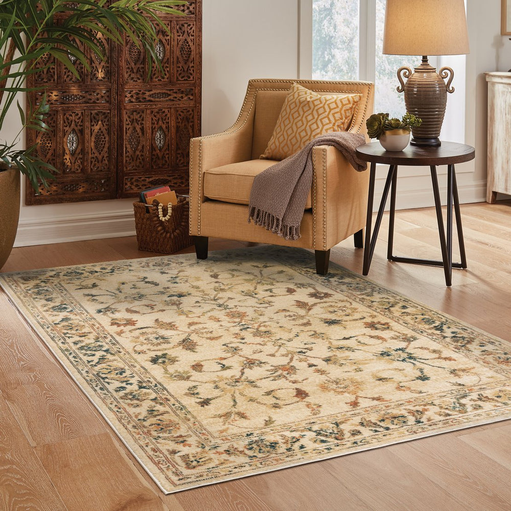 Oriental Weavers Juliette Indoor Area Rug - Elegant Persian Patterns, Soft Polypropylene, Vintage Appeal For Any Space Beige,Gold Polypropylene J1331v200280st
