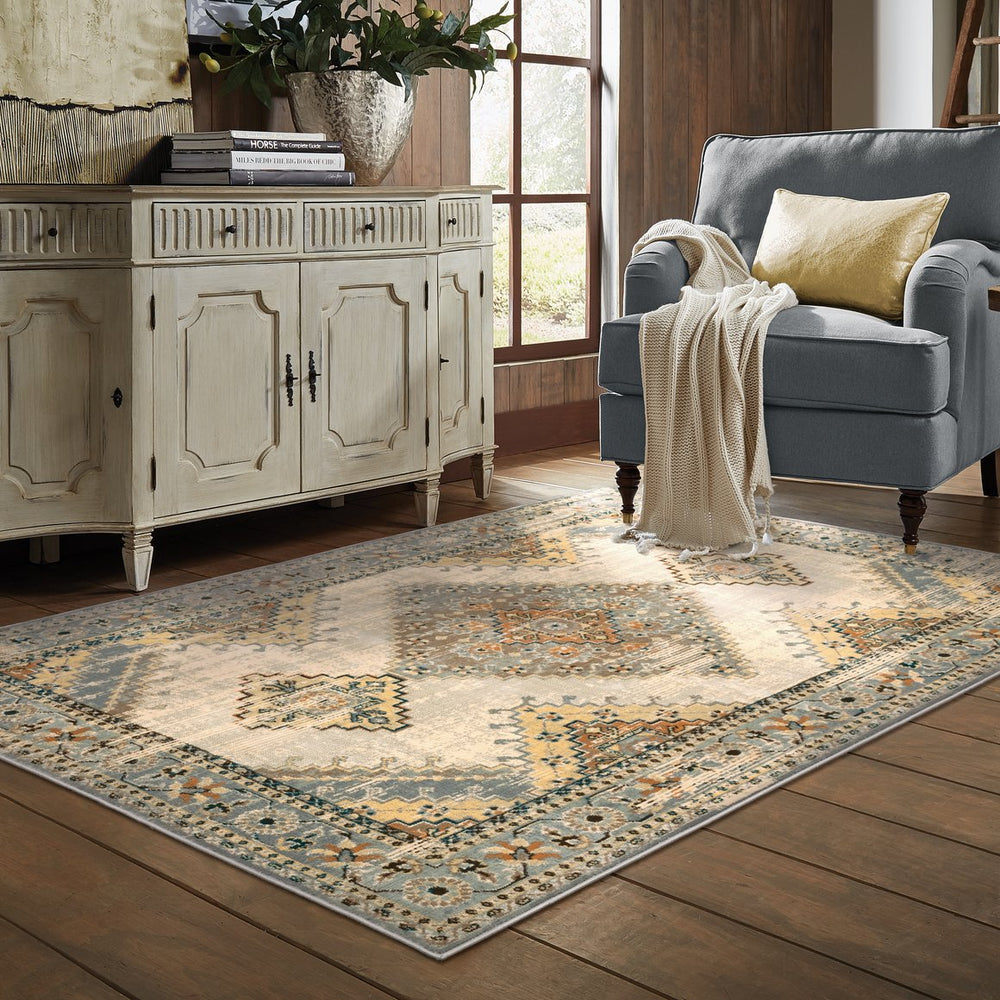 Oriental Weavers Juliette Indoor Area Rug - Vintage Persian Design In Warm Neutrals To Enhance Your Home Décor Grey,Beige Polypropylene J203w3117165st