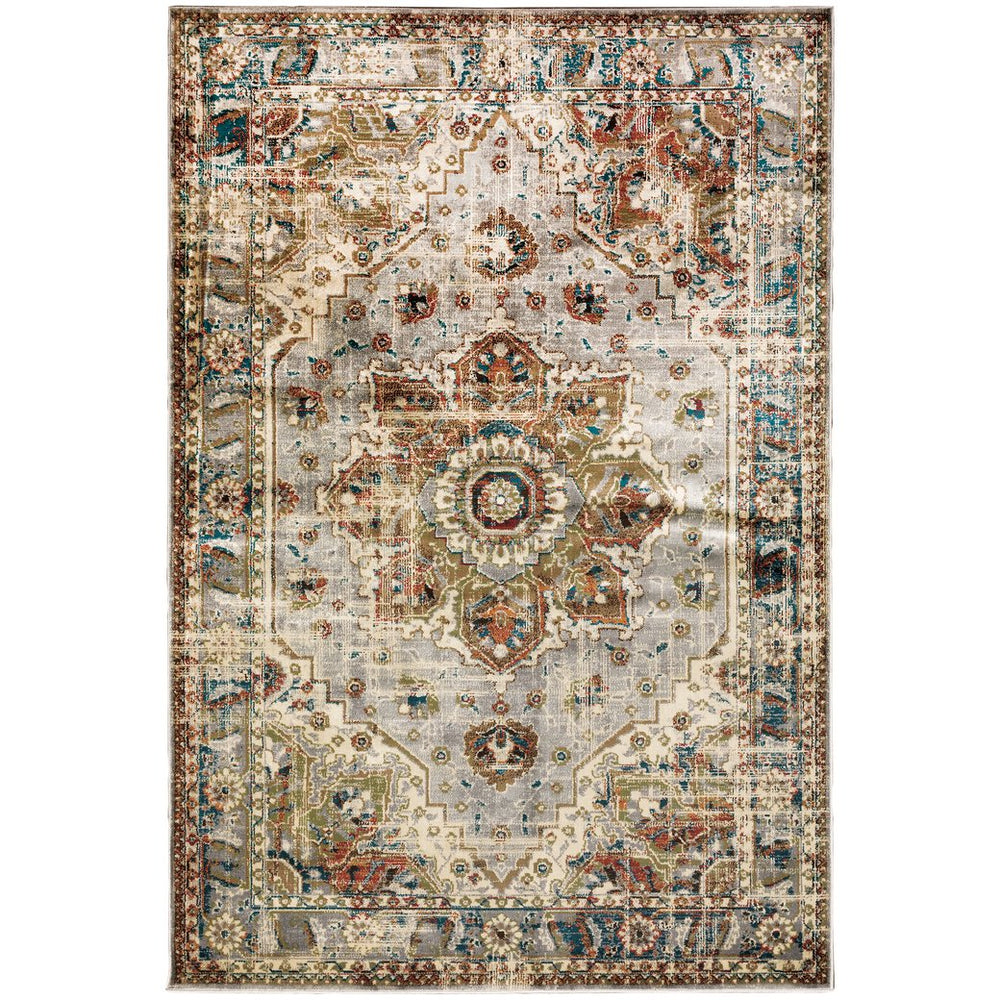 Oriental Weavers Juliette Indoor Area Rug - Vintage-inspired Design With Warm Neutrals And Persian Patterns For Any Décor Grey,Rust Polypropylene J205e3160220st