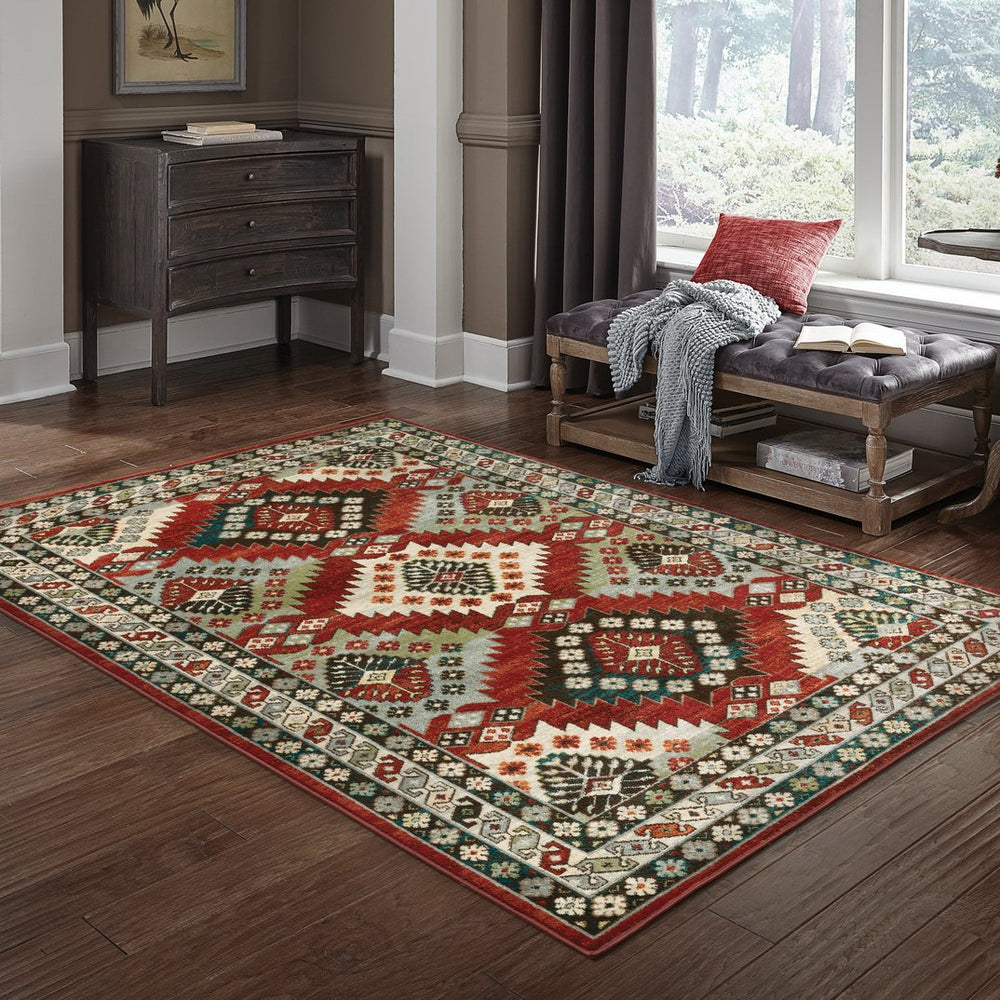 Oriental Weavers Juliette Indoor Area Rug - Vibrant Persian Patterns In Warm Tones For Vintage-inspired Décor Red,Multi Polypropylene J002r3200280st