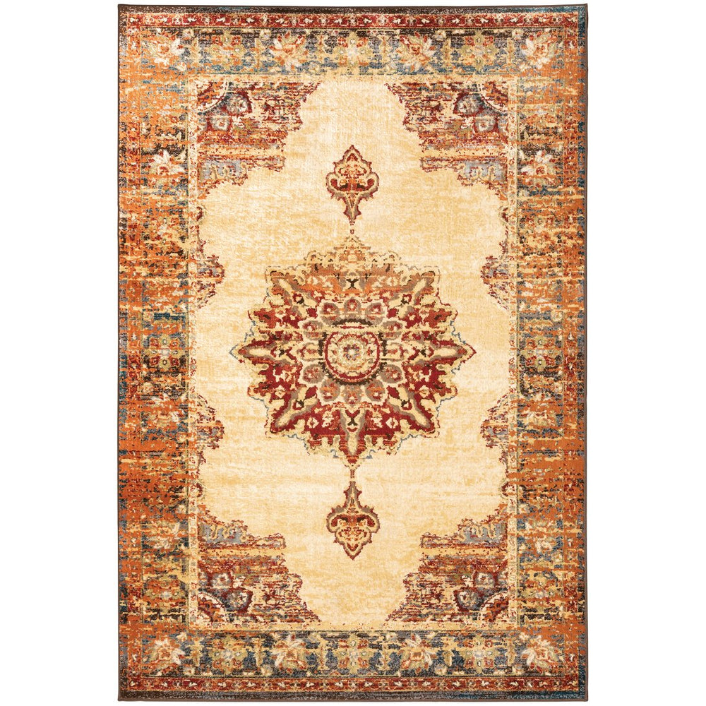 Oriental Weavers Juliette Indoor Area Rug - Vintage Persian Design In Warm Neutrals, Perfect For Any Home Décor Gold,Orange Polypropylene J8120w117165st