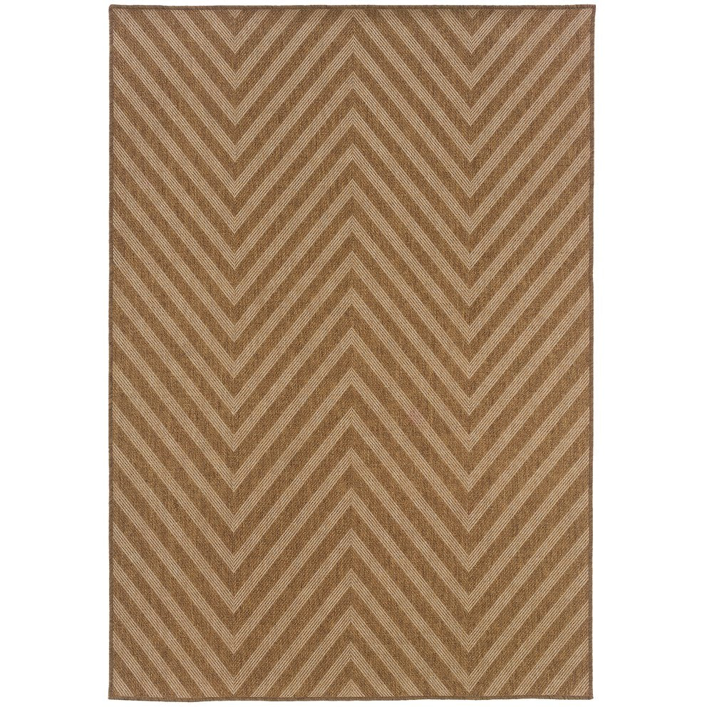 Oriental Weavers Karavia Indoor/Outdoor Area Rug - Durable Seagrass Design, Perfect For High Traffic Spaces & Easy Care Tan,Light Tan Polypropylene K1330x160230st