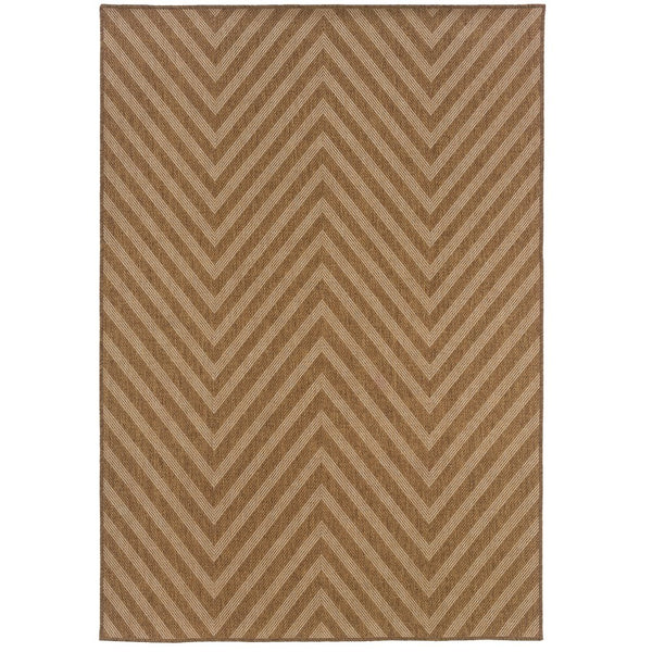 Oriental Weavers Karavia Indoor/Outdoor Area Rug - Durable Seagrass Design, Perfect For High Traffic Spaces & Easy Care Tan,Light Tan Polypropylene K1330x160230st