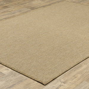 Oriental Weavers Karavia Indoor/Outdoor Area Rug - Durable, Seagrass Inspired Design For All Seasons & High Traffic Areas Light Brown Polypropylene K2067x110170st
