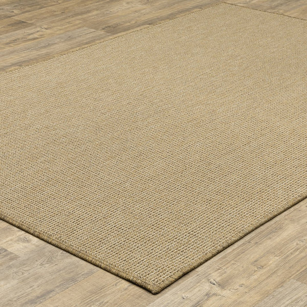 Oriental Weavers Karavia Indoor/Outdoor Area Rug - Durable, Seagrass Inspired Design For All Seasons & High Traffic Areas Light Brown Polypropylene K2067x110170st