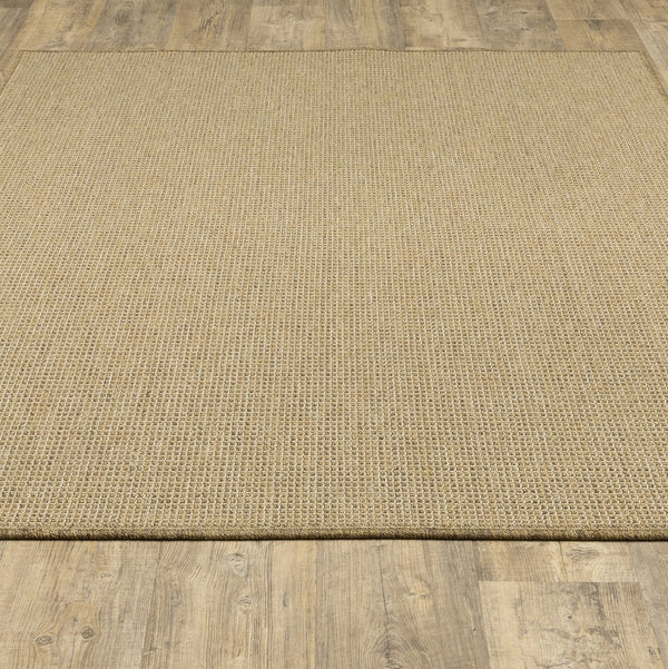 Oriental Weavers Karavia Indoor/Outdoor Area Rug - Durable, Seagrass Inspired Design For All Seasons & High Traffic Areas Light Brown Polypropylene K2067x110170st