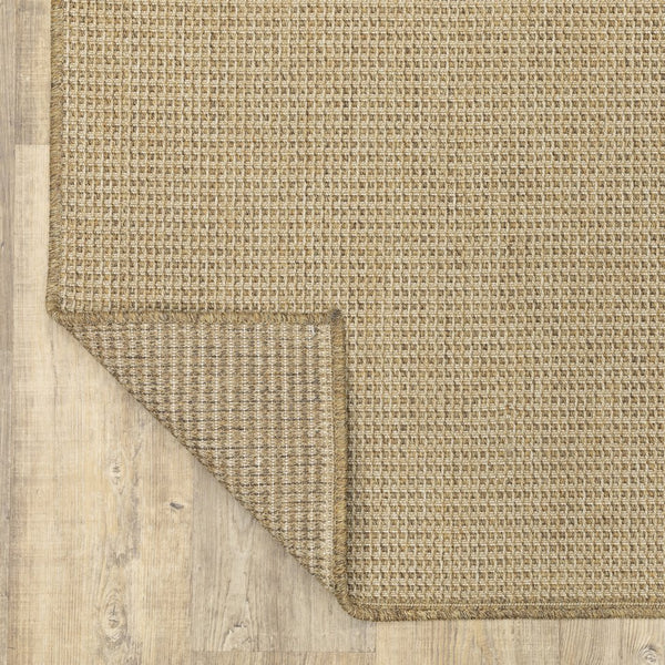 Oriental Weavers Karavia Indoor/Outdoor Area Rug - Durable, Seagrass Inspired Design For All Seasons & High Traffic Areas Light Brown Polypropylene K2067x110170st