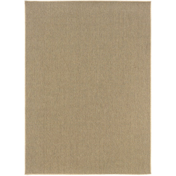 Oriental Weavers Karavia Indoor/Outdoor Area Rug - Durable, Seagrass Inspired Design For All Seasons & High Traffic Areas Light Brown Polypropylene K2067x110170st