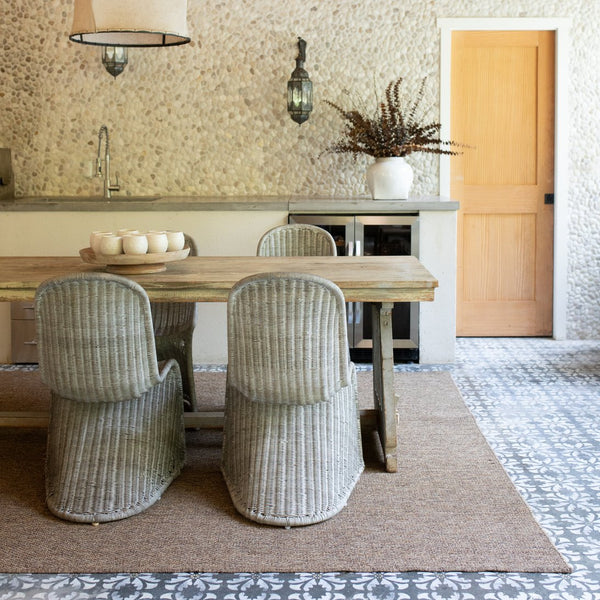 Oriental Weavers Karavia Indoor/Outdoor Area Rug - Durable, Seagrass Inspired Design For All Seasons & High Traffic Areas Light Brown Polypropylene K2067x110170st