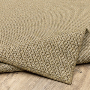 Oriental Weavers Karavia Indoor/Outdoor Area Rug - Durable, Seagrass Inspired Design For All Seasons & High Traffic Areas Light Brown Polypropylene K2067x110170st