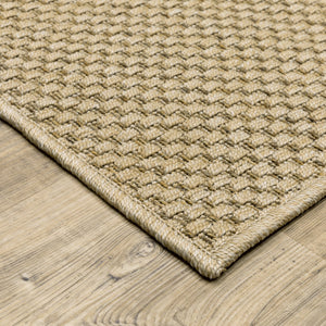 Oriental Weavers Karavia Indoor/Outdoor Area Rug - Durable, Stylish, And Easy Maintenance For All Seasons And Spaces Sand Polypropylene K2160x160230st