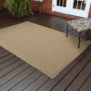 Oriental Weavers Karavia Indoor/Outdoor Area Rug - Durable, Stylish, And Easy Maintenance For All Seasons And Spaces Sand Polypropylene K2160x160230st