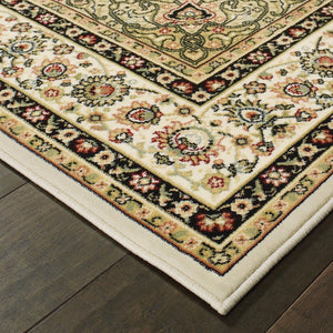Oriental Weavers Kashan Area Rug - Timeless Persian Design With Luxurious Hand, Perfect For Sophisticated Interiors Ivory,Beige Polypropylene K119w1068230st