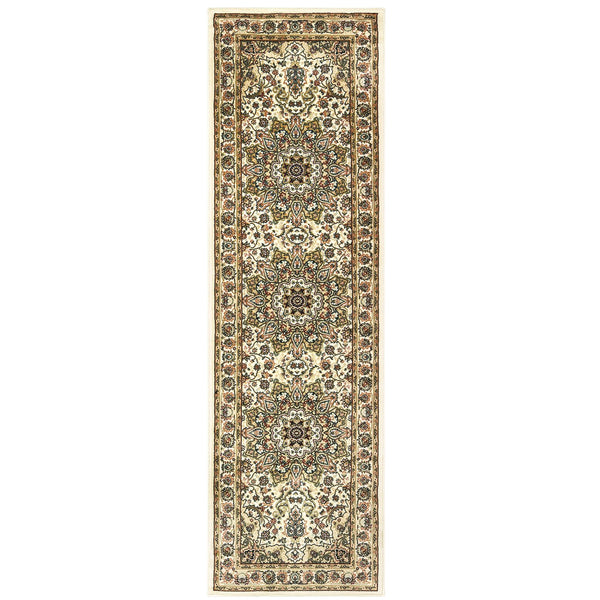 Oriental Weavers Kashan Area Rug - Timeless Persian Design With Luxurious Hand, Perfect For Sophisticated Interiors Ivory,Beige Polypropylene K119w1068230st