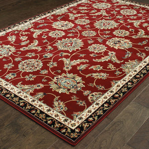 Oriental Weavers Kashan Indoor Area Rug – Elegant Persian Patterns In Alabaster, Red, And Blue For Sophisticated Spaces Red,Multi Polypropylene K370a1057091st