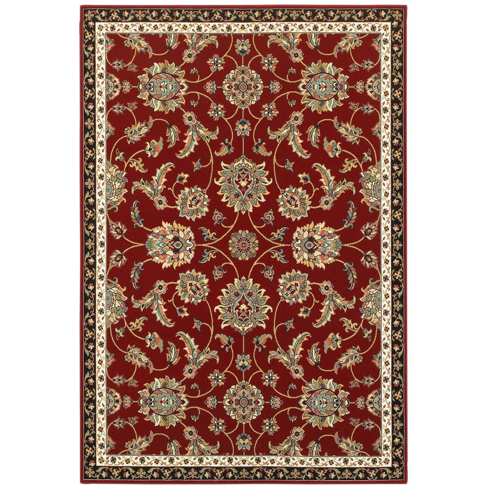Oriental Weavers Kashan Indoor Area Rug – Elegant Persian Patterns In Alabaster, Red, And Blue For Sophisticated Spaces Red,Multi Polypropylene K370a1057091st