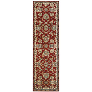 Oriental Weavers Kashan Indoor Area Rug – Elegant Persian Patterns In Alabaster, Red, And Blue For Sophisticated Spaces Red,Multi Polypropylene K270r1068230st